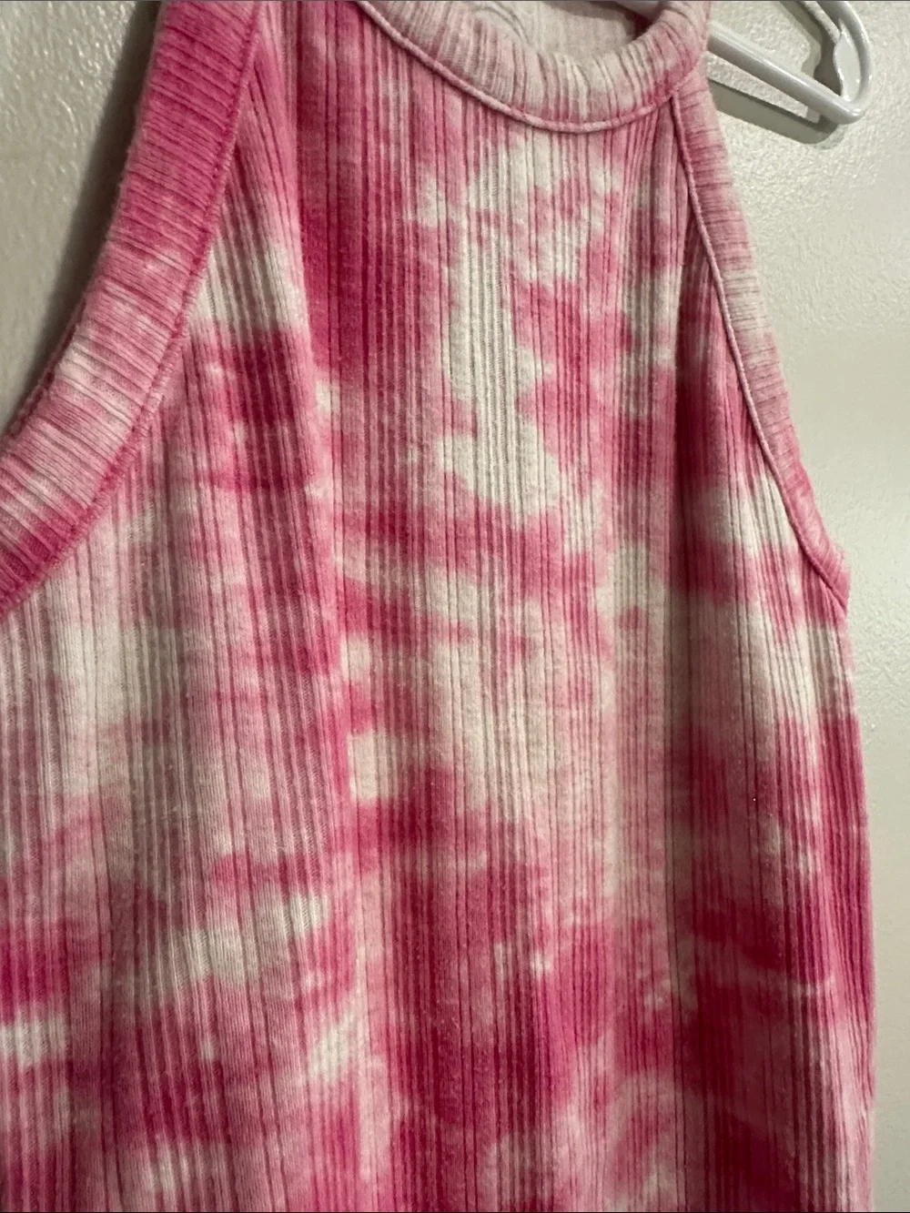 NWOT Wonder Nation Girls Pink Tie Dye Ribbed Tank Top Size 6-6X